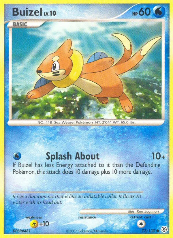 Buizel, Diamond & Pearl #72/130
