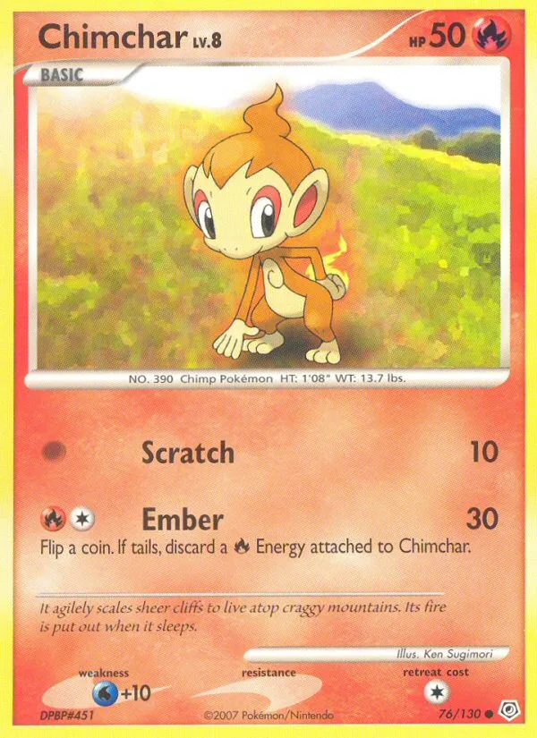 Chimchar, Diamond & Pearl #76/130