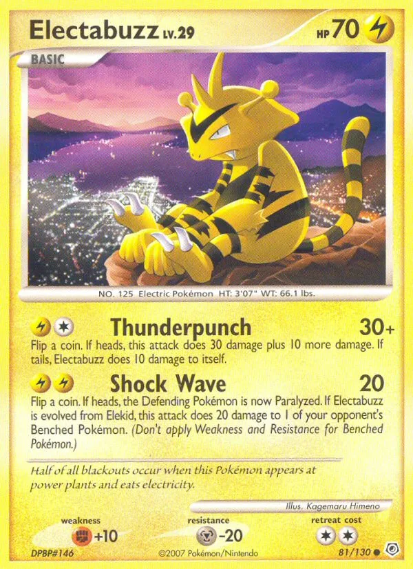 Electabuzz, Diamond & Pearl #81/130