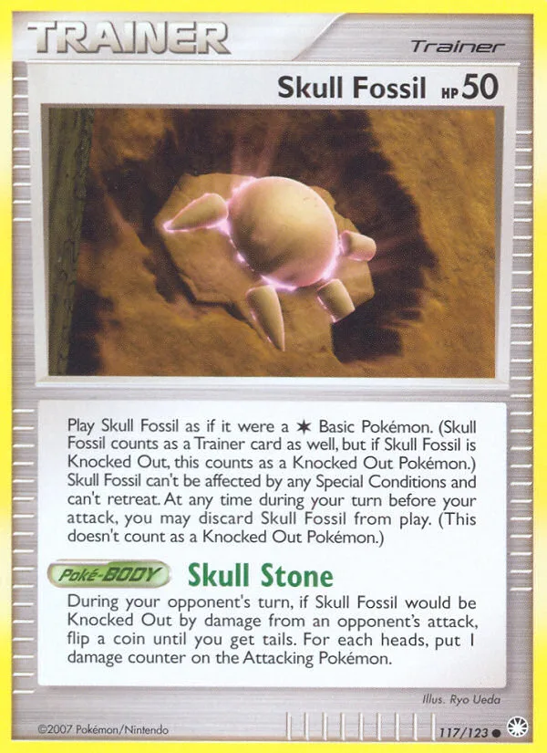 Skull Fossil, Mysterious Treasures #117/123
