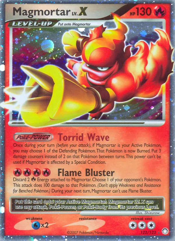 Magmortar LV.X, Mysterious Treasures #123/123