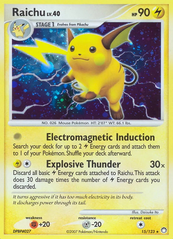 Raichu, Mysterious Treasures #15/123