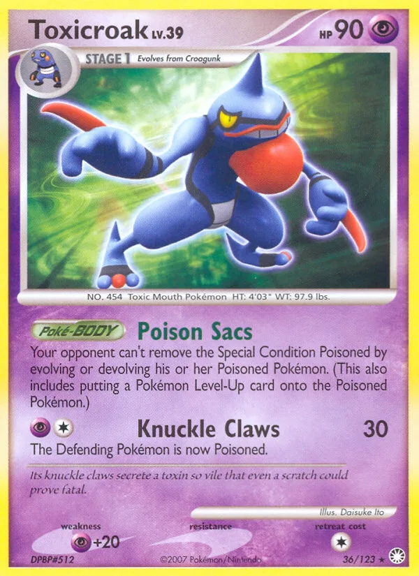 Toxicroak, Mysterious Treasures #36/123