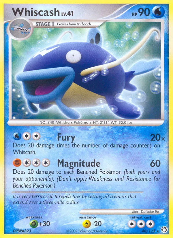 Whiscash, Mysterious Treasures #40/123