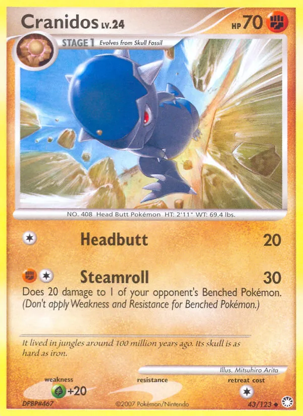 Cranidos, Mysterious Treasures #43/123