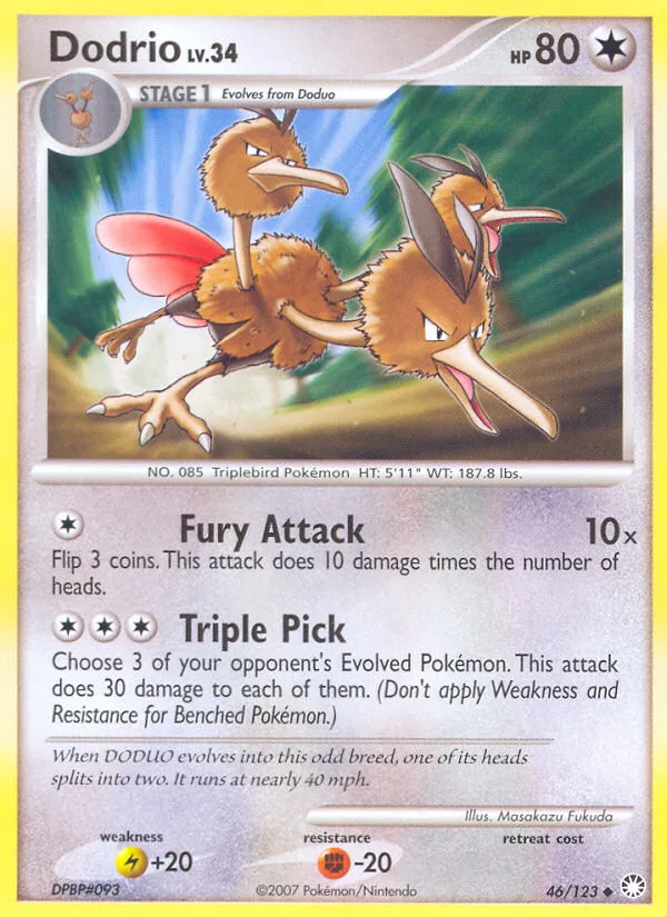 Dodrio, Mysterious Treasures #46/123