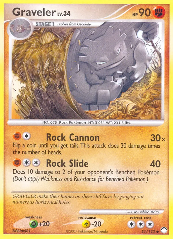 Graveler, Mysterious Treasures #51/123