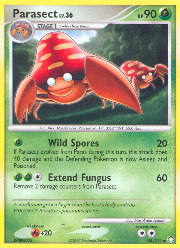 Parasect, Mysterious Treasures #58/123