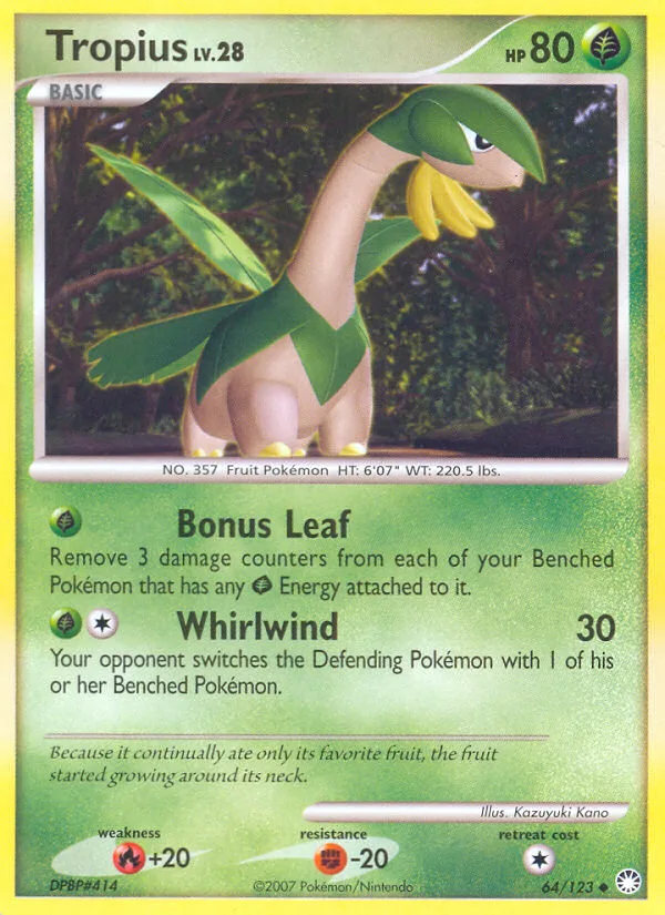 Tropius, Mysterious Treasures #64/123