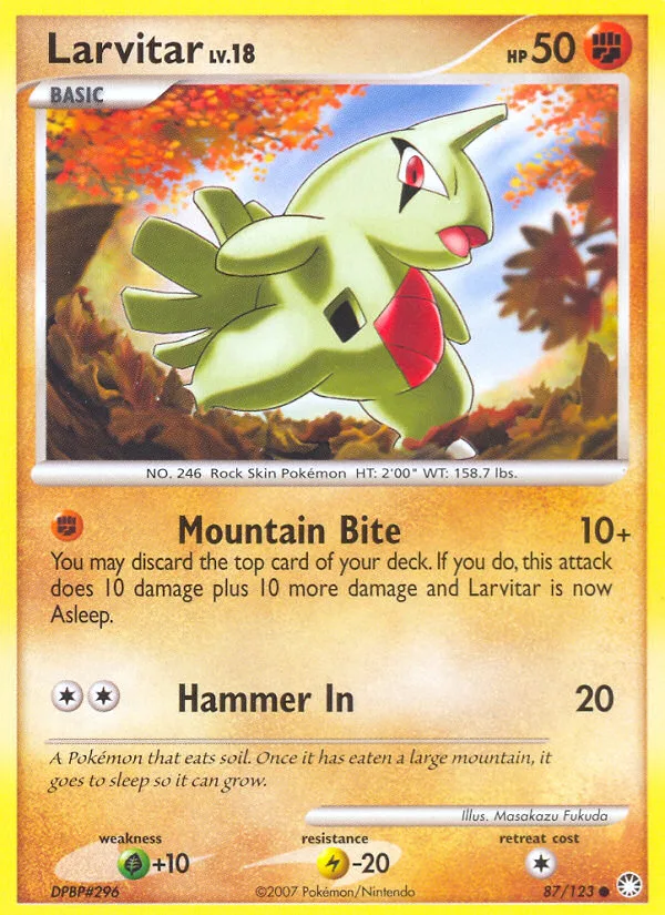 Larvitar, Mysterious Treasures #87/123