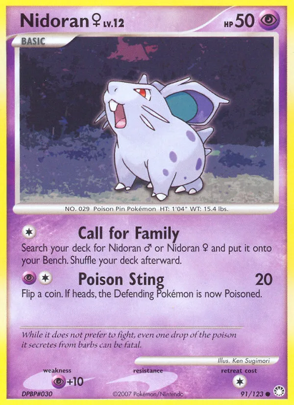 Nidoran ♀, Mysterious Treasures #91/123