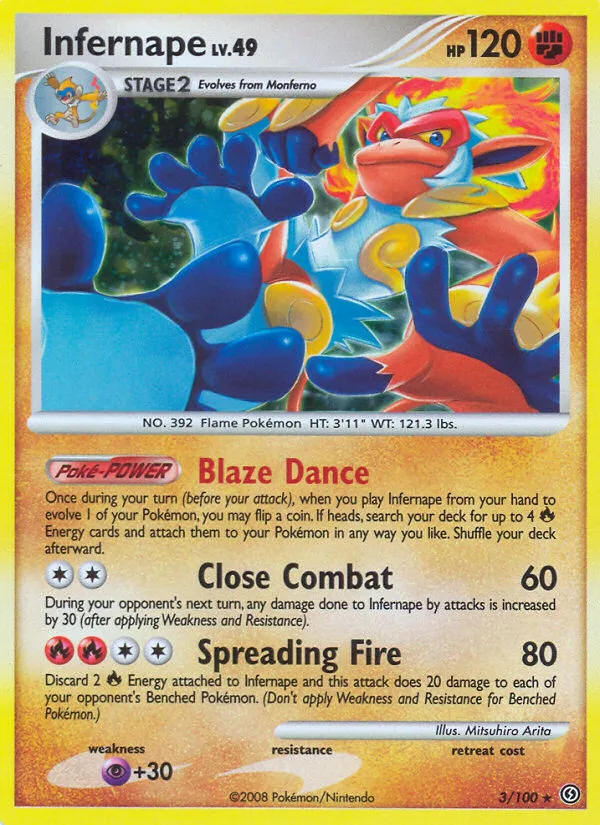 Infernape, Stormfront #3/100