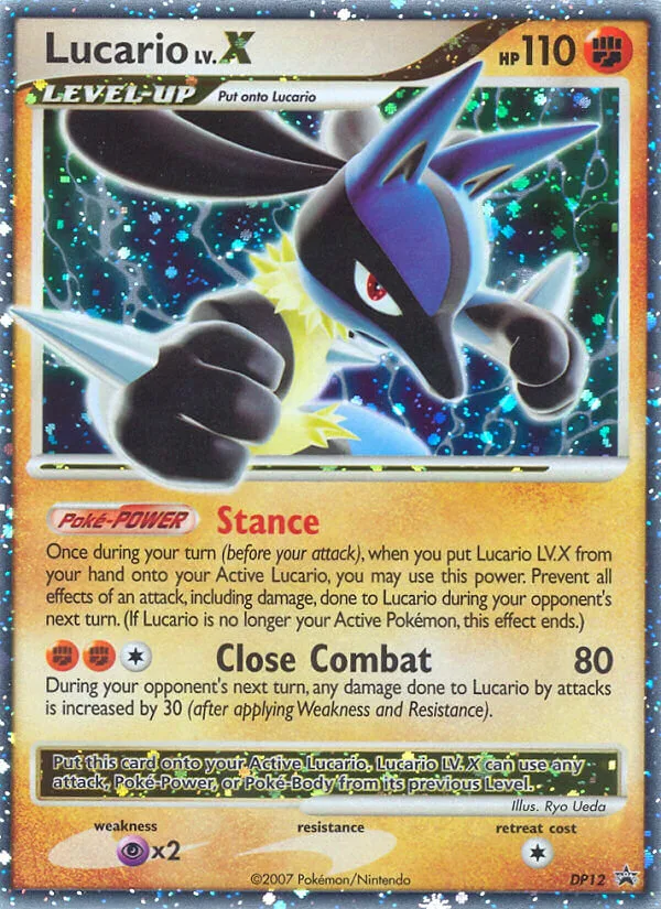 Lucario LV.X, DP Black Star Promos #DP12