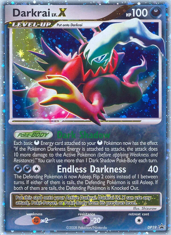 Darkrai LV.X, DP Black Star Promos #DP19