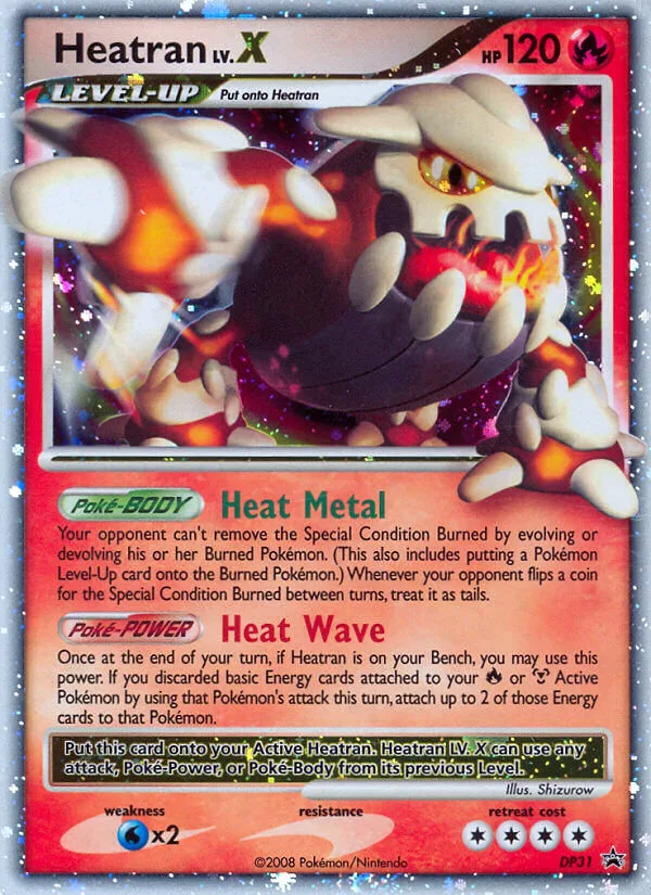 Heatran LV.X, DP Black Star Promos #DP31