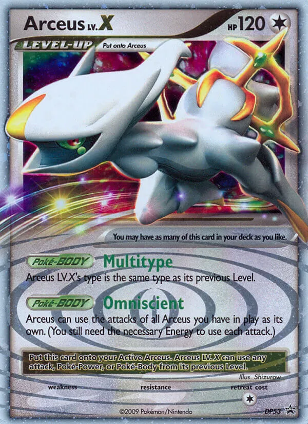 Arceus LV.X, DP Black Star Promos #DP53