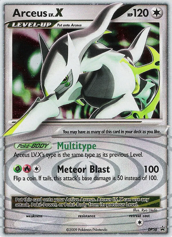Arceus LV.X, DP Black Star Promos #DP56