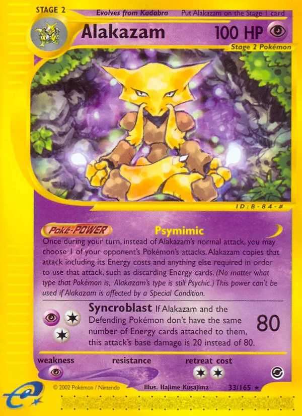 Alakazam, Expedition Base Set #33/165