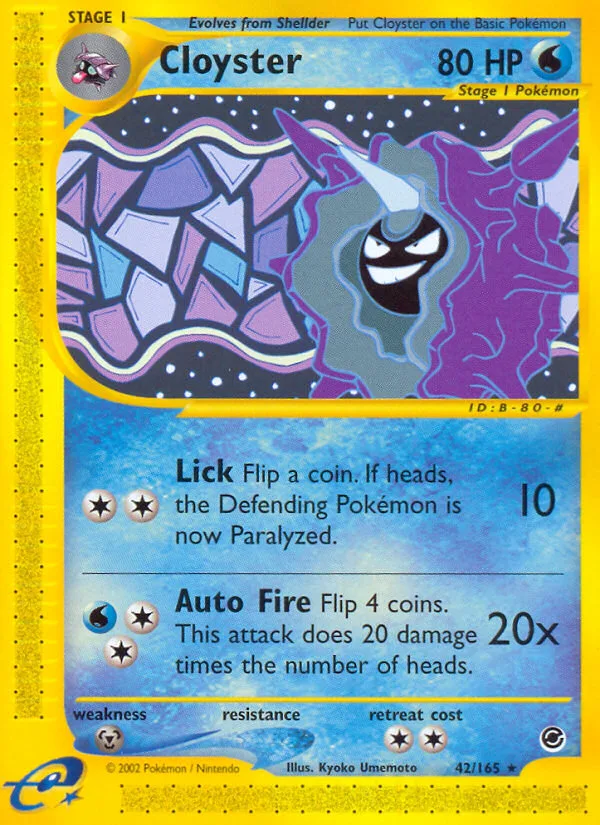 Cloyster, Expedition Base Set #42/165