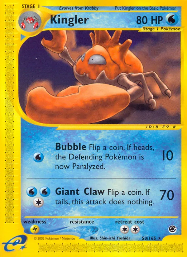 Kingler, Expedition Base Set #50/165