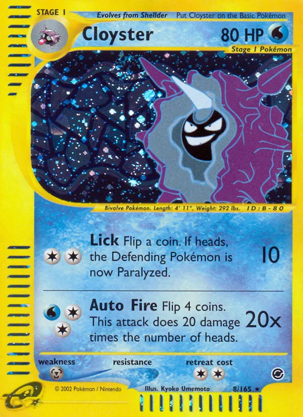 Cloyster, Expedition Base Set #8/165