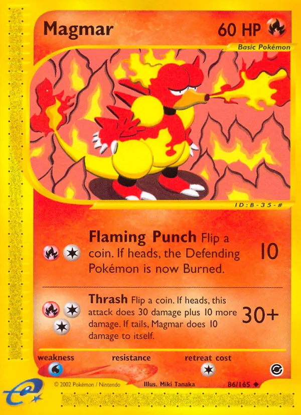 Magmar, Expedition Base Set #86/165