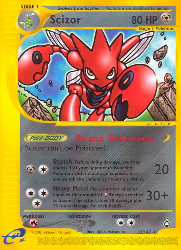 Scizor, Aquapolis #32/147