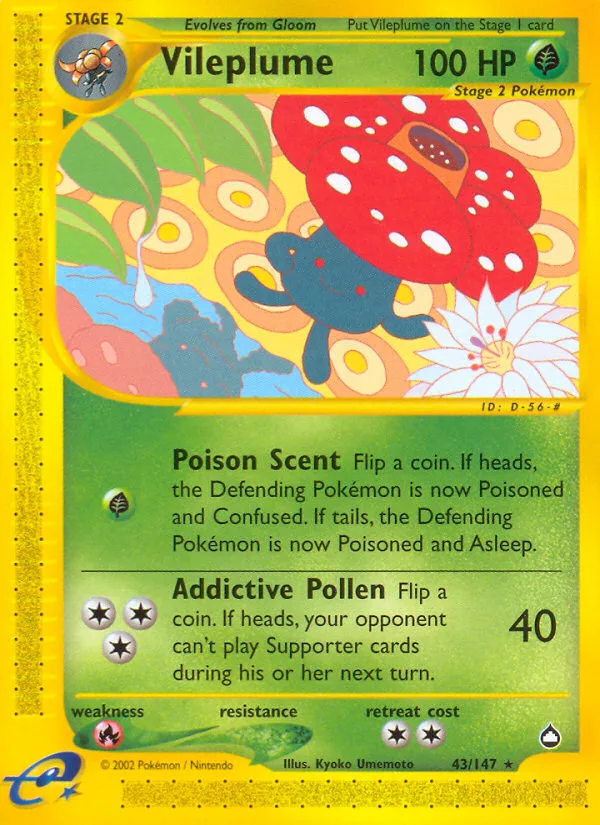 Vileplume, Aquapolis #43/147