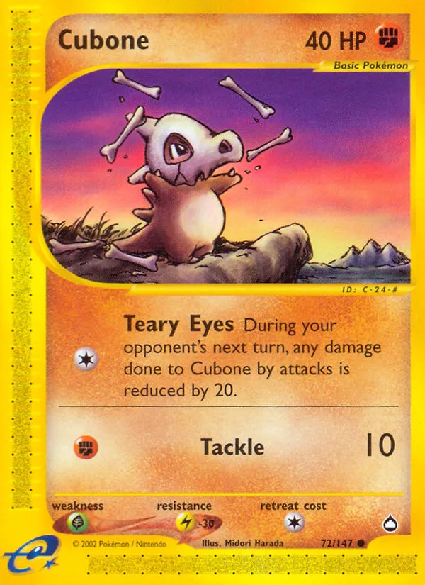 Cubone, Aquapolis #72/147