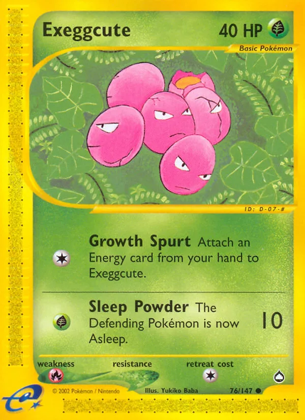 Exeggcute, Aquapolis #76/147