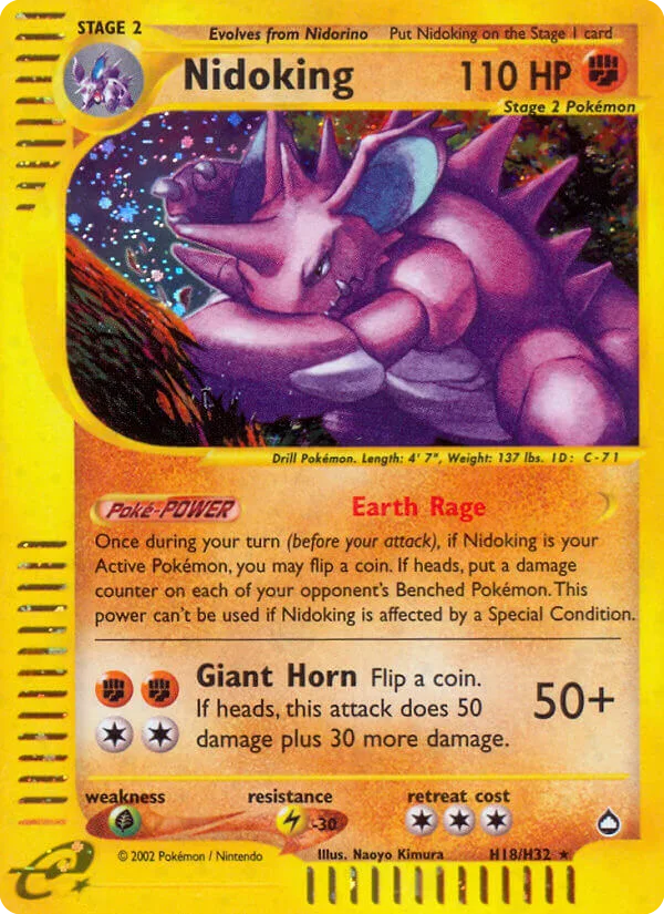 Nidoking, Aquapolis #H18/H32