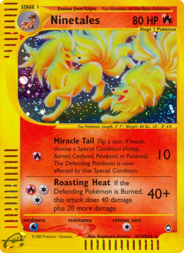 Ninetales, Aquapolis #H19/H32