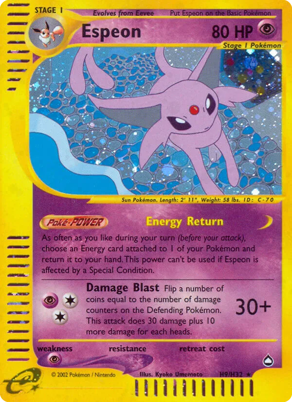Espeon, Aquapolis #H9/H32
