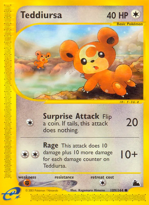 Teddiursa, Skyridge #109/144
