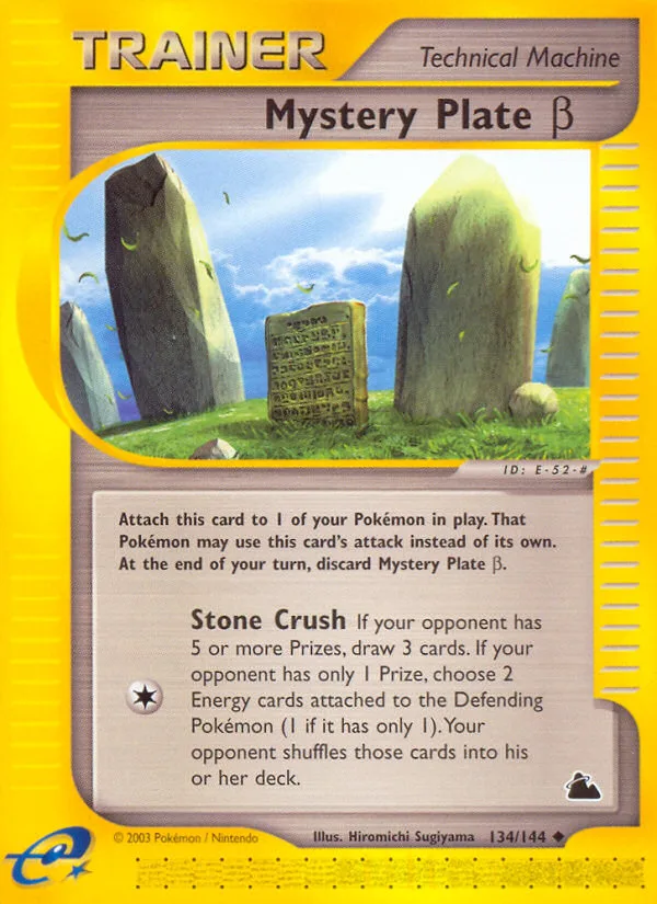 Mystery Plate β, Skyridge #134/144