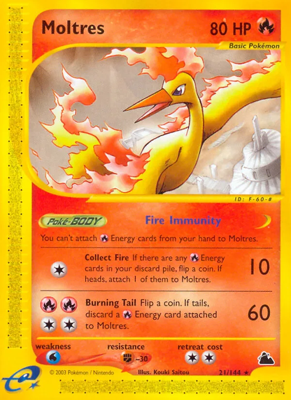 Moltres, Skyridge #21/144