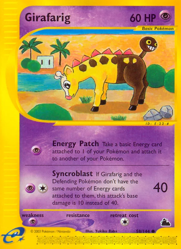 Girafarig, Skyridge #58/144