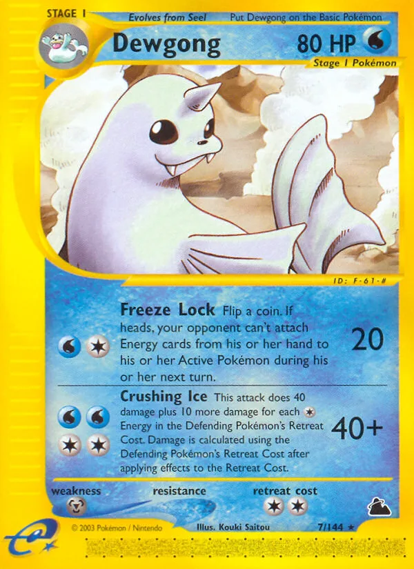 Dewgong, Skyridge #7/144