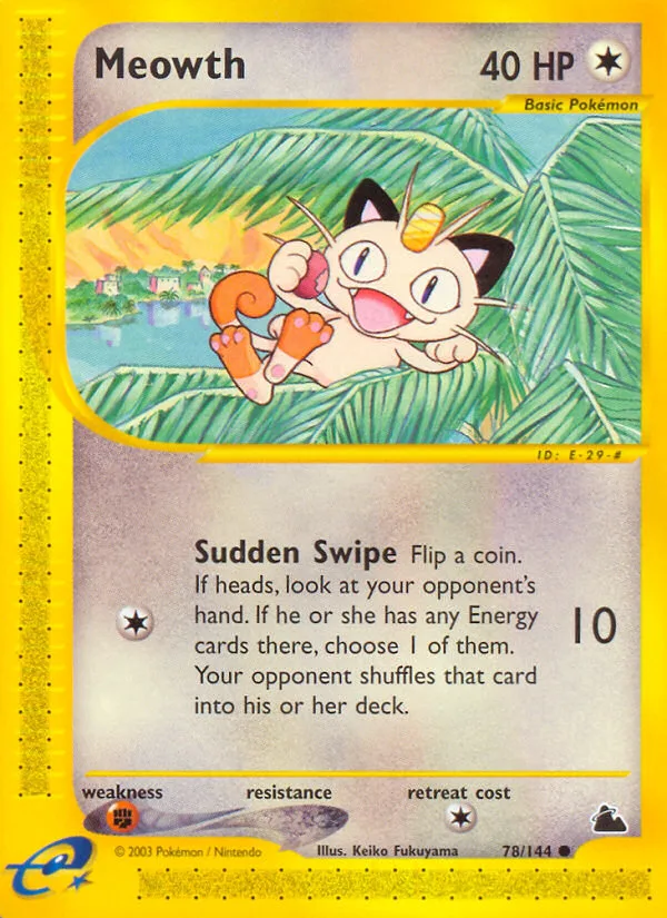 Meowth, Skyridge #78/144