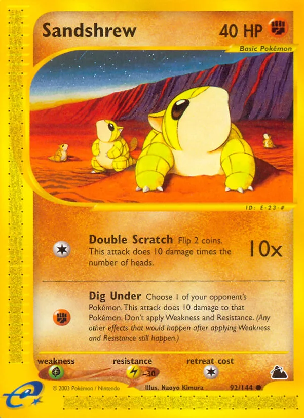 Sandshrew, Skyridge #92/144
