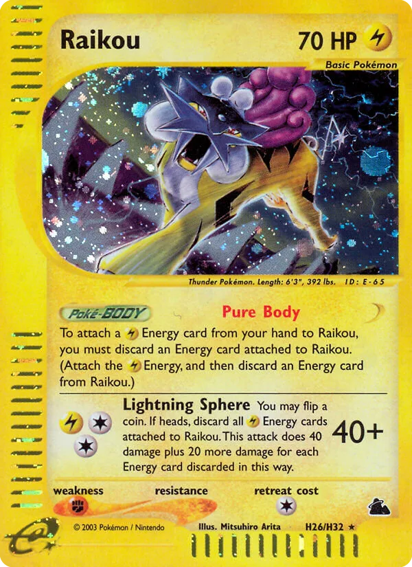 Raikou, Skyridge #H26/H32