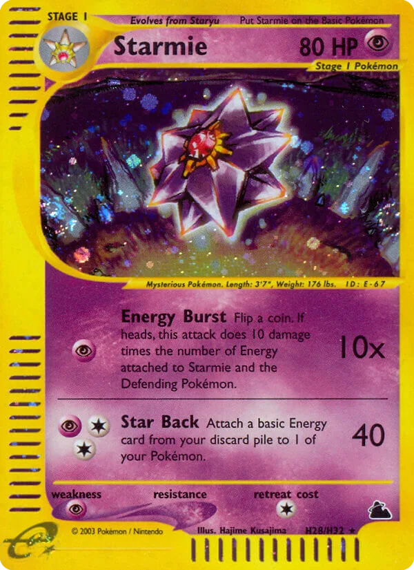 Starmie, Skyridge #H28/H32