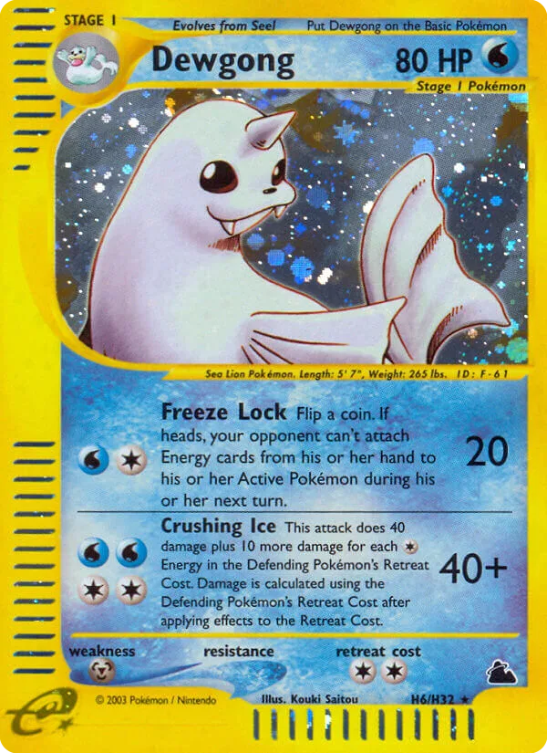 Dewgong, Skyridge #H6/H32