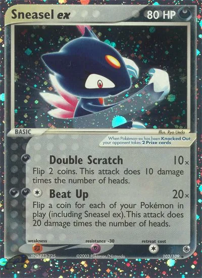 Sneasel ex, Ruby & Sapphire #103/109