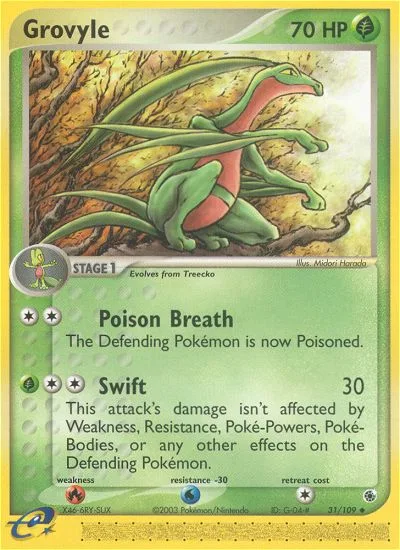 Grovyle, Ruby & Sapphire #31/109