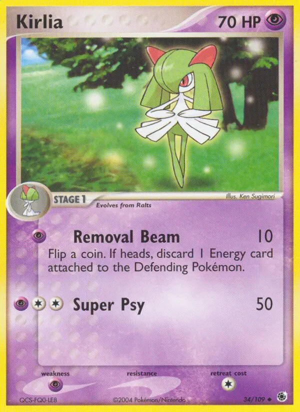 Kirlia, Ruby & Sapphire #34/109