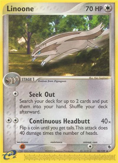 Linoone, Ruby & Sapphire #38/109