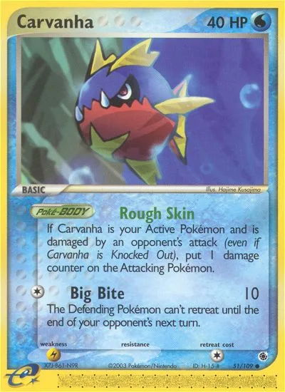 Carvanha, Ruby & Sapphire #51/109
