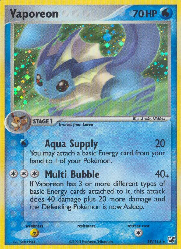 Vaporeon, Unseen Forces #19/115