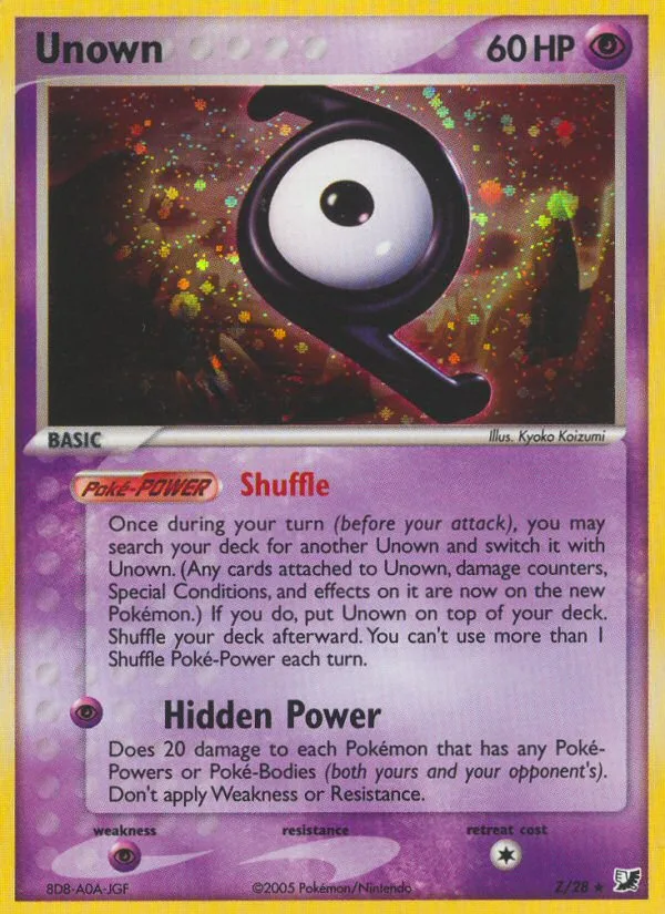 Unown, Unseen Forces #Z/28